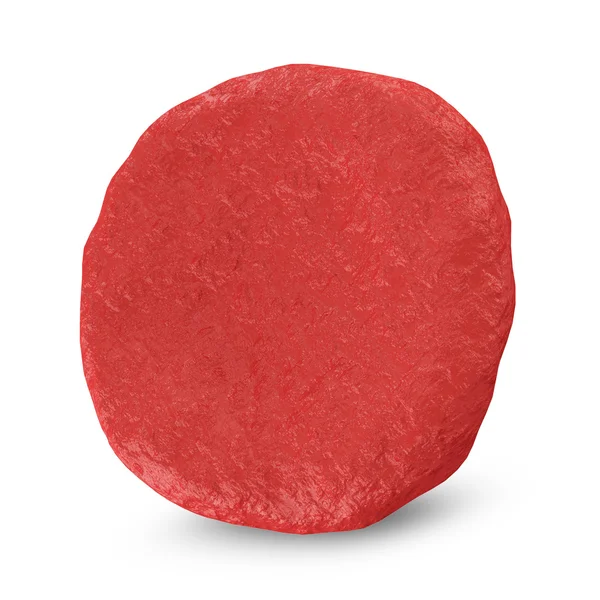 Globulo rosso isolato su sfondo bianco — Foto Stock