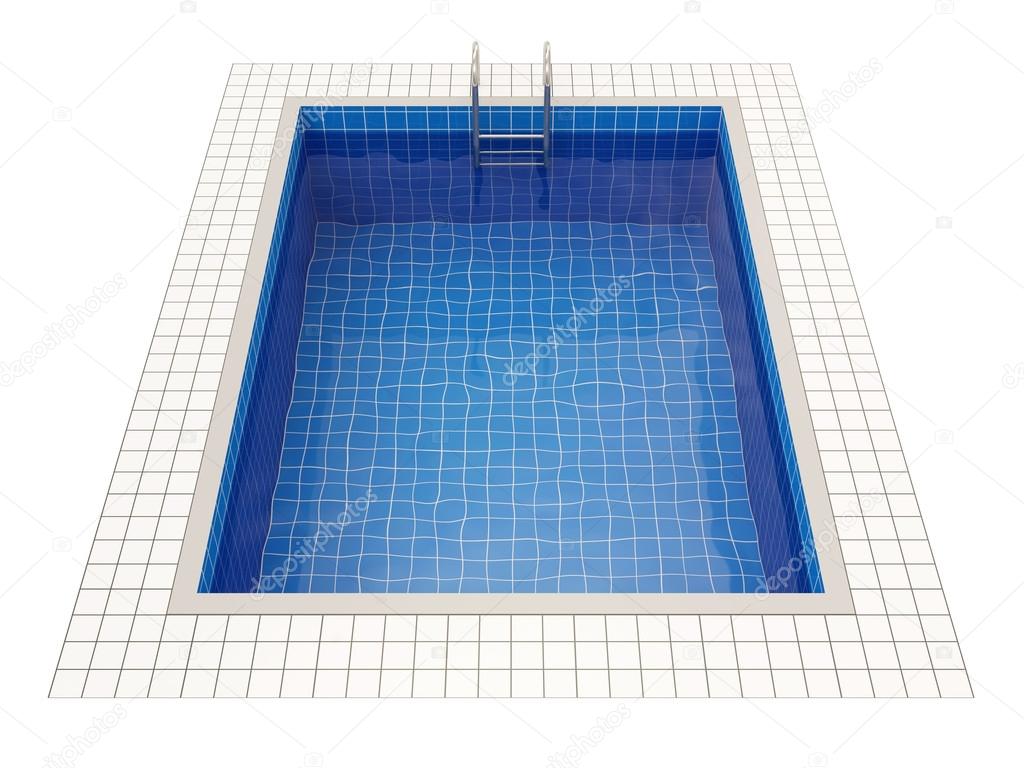 Swimming Pool isolated on white background