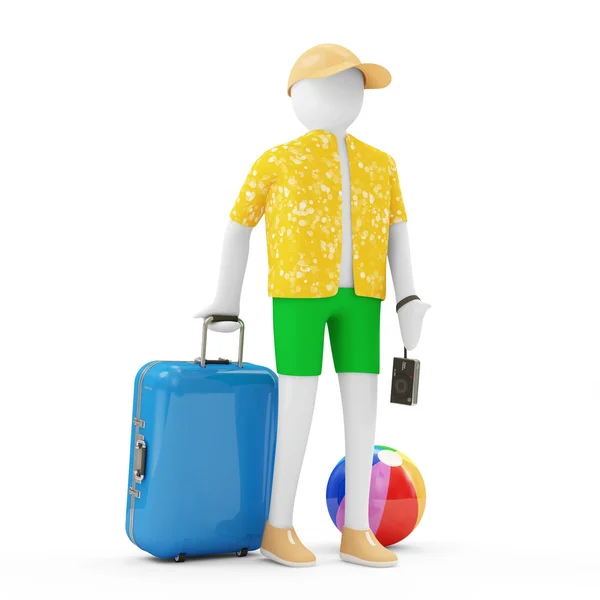 Man going on holiday — Stock Photo, Image