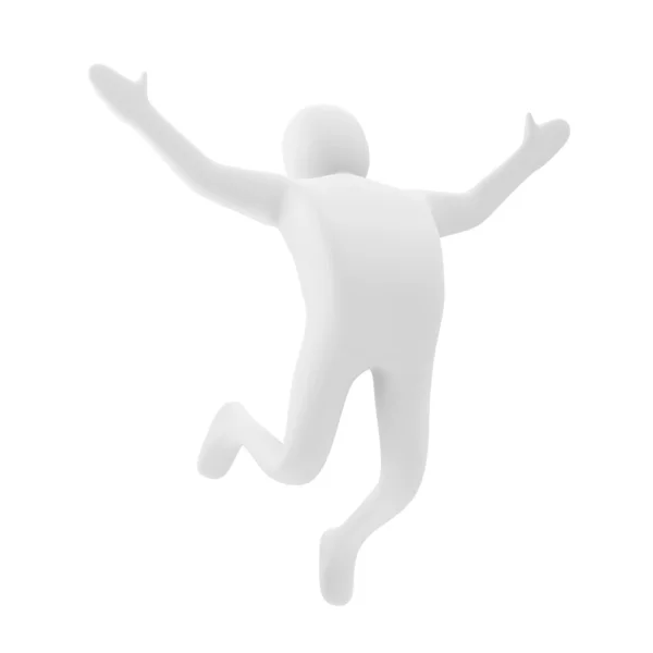 Jumping man. 3D illustration — Stock Photo, Image