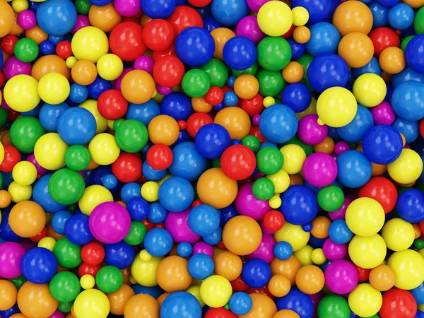 Un mucchio di palline colorate — Foto Stock