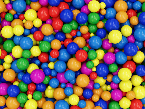 Heap of Colorful Balls