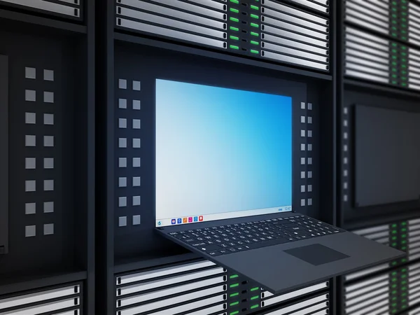 Modern Computer Servers — Stock Photo, Image