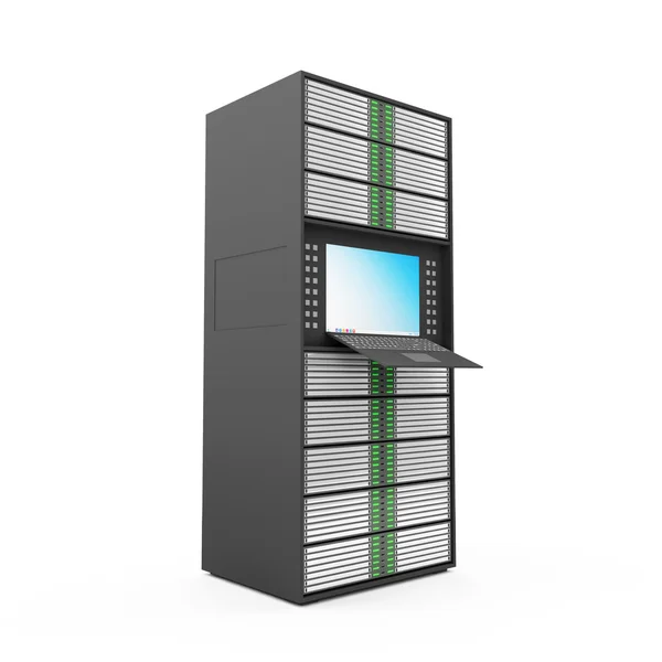 Modernes Server-Rack — Stockfoto
