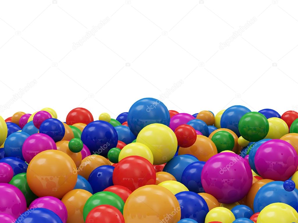 Colorful Balls with place for text