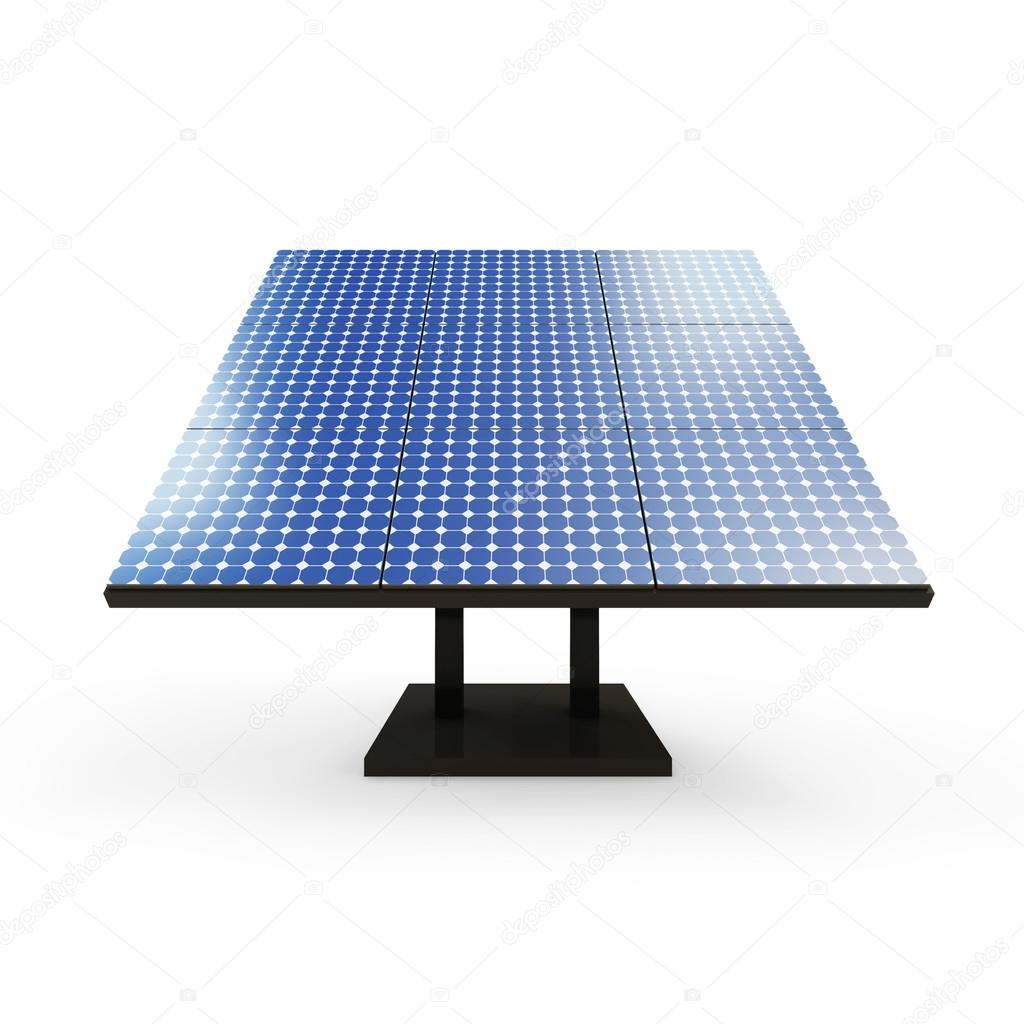 Modern Solar Panel isolated on white background