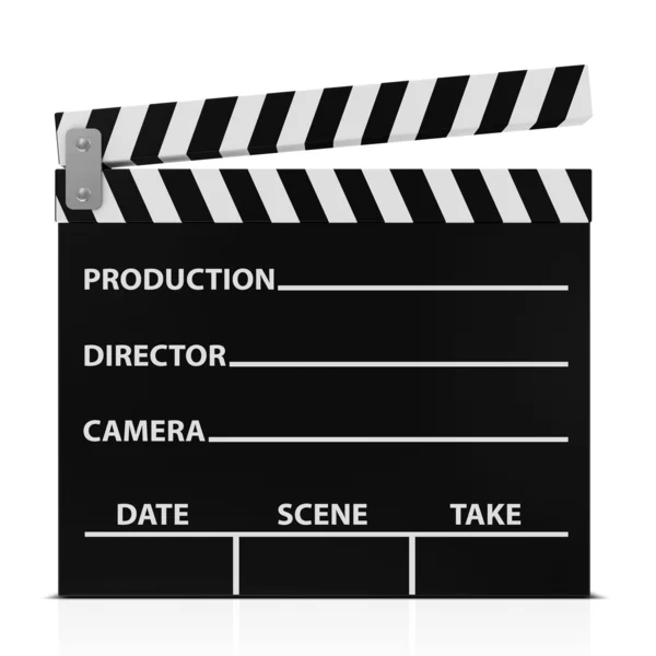 Cinema Clap isolated on white background — Stock Photo, Image