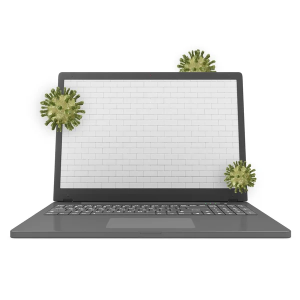Laptop Security and Protection Concept with place for Your text — Stock Photo, Image
