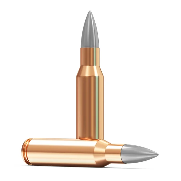 Group of Rifle Bullet isolated on white background — Stock Photo, Image