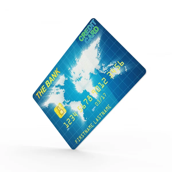 Credit card geïsoleerd op witte achtergrond — Stockfoto