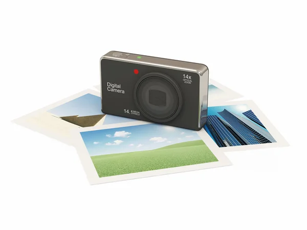 Digital Camera with pictures — Stock Photo, Image