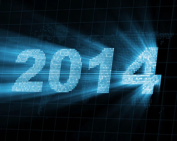 Neues Jahr 2014 Konzeptbild — Stockfoto