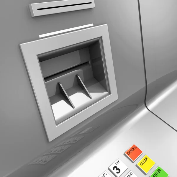 Fechar da máquina ATM — Fotografia de Stock