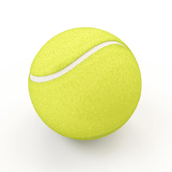 Tennisbal geïsoleerd op witte achtergrond — Stockfoto