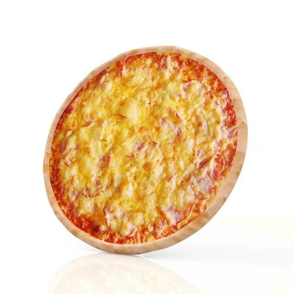 Pizza on white background — Stock Photo, Image