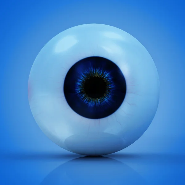 Human Eye on blue background — Stock Photo, Image