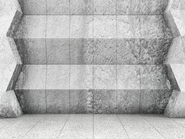 Abstraktes konkretes Interieur — Stockfoto