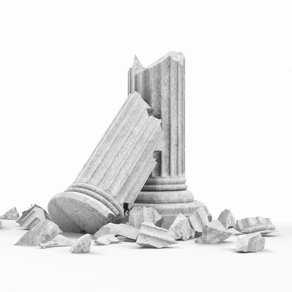 Broken Classic Ancient Column — Stock Image Broken Classic Ancient Column Stock Image