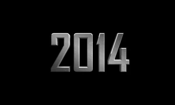 Metall Neujahr 2014 — Stockfoto