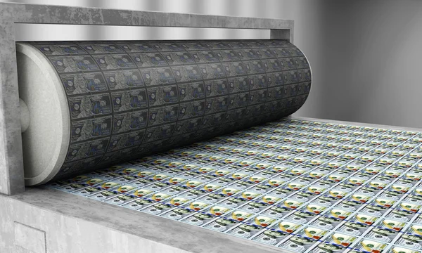 Printing Money — Stock Photo, Image