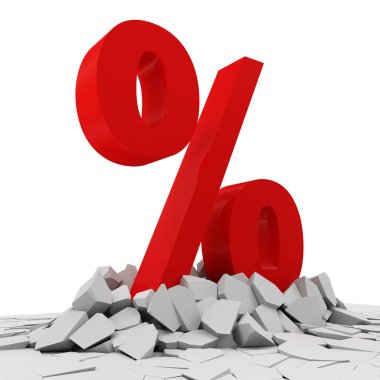 Kırmızı yüzde işareti