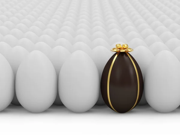 ไข่อีสเตอร์ช็อกโกแลต — ภาพถ่ายสต็อก