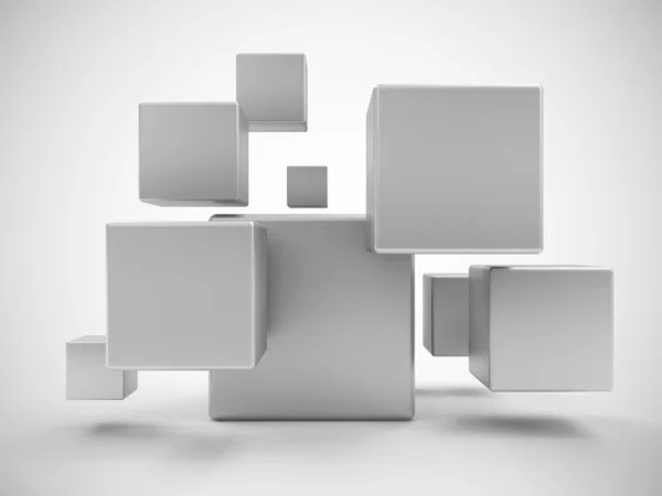 Heap of Metal Cubes — Stock Photo, Image