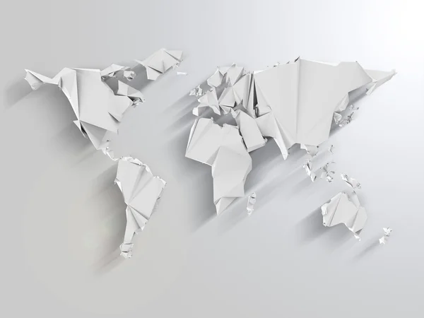 Mapa do mundo abstrato — Fotografia de Stock