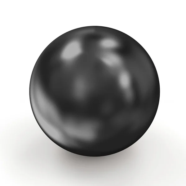 Блестящая черная жемчужина — стоковое фото