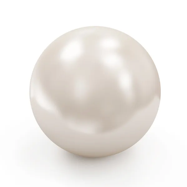 Perle blanche brillante — Photo