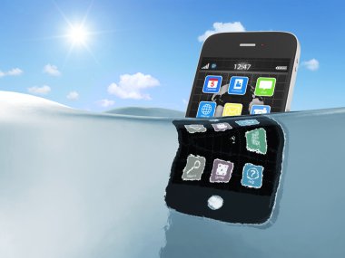siyah dokunmatik ekran smartphone