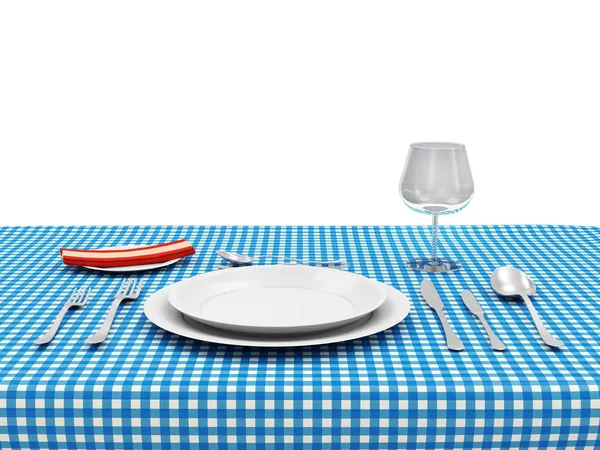 Geschirr auf dem Tisch — Stockfoto