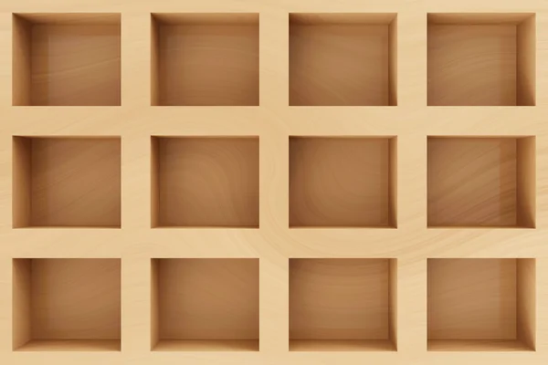 Estante de madera — Foto de Stock