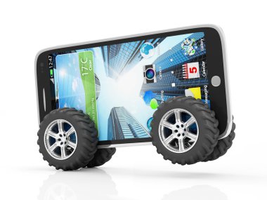 Modern dokunmatik ekran smartphone gezici