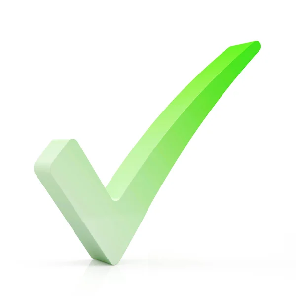 Yeşil onay işareti simgesi — Stok fotoğraf