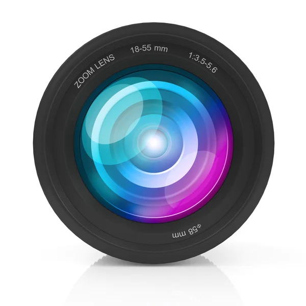 Izole kamera fotoğraf lens — Stok fotoğraf