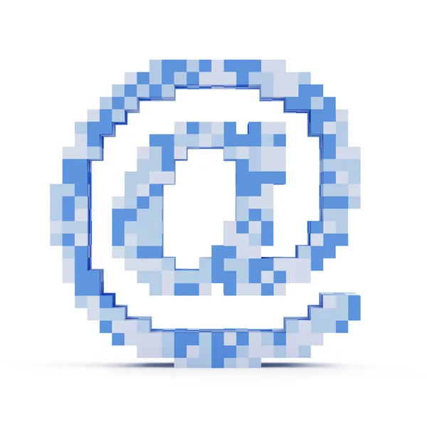 Símbolo de correo electrónico en estilo Pixel —  Fotos de Stock