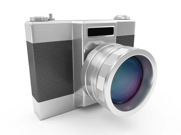 Camera geïsoleerd op witte achtergrond — Stockfoto