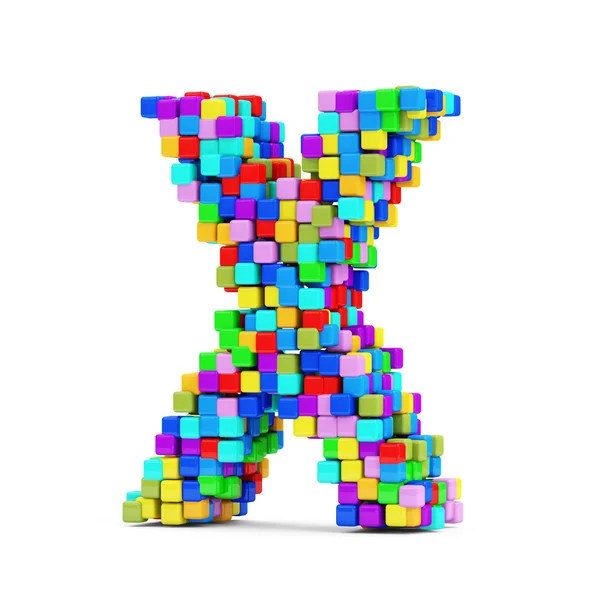 Lettere fatte da cubi colorati — Foto Stock