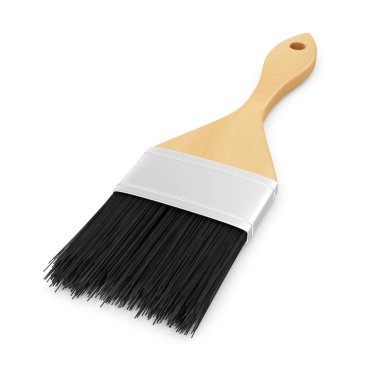 Boya fırçası beyaz arkaplanda izole edildi