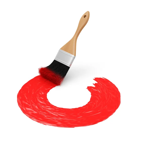 Kırmızı boya fırçası ile çizilmiş soru işareti — Stok fotoğraf