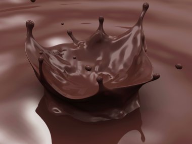 Pouring Chocolate Splash clipart