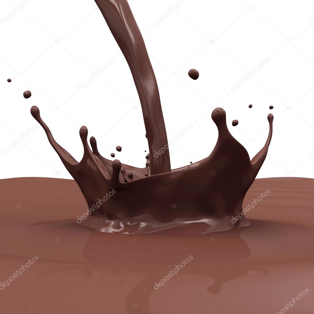 Pouring Chocolate Splash