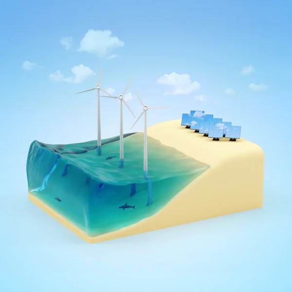 Conceito de energia alternativa — Fotografia de Stock