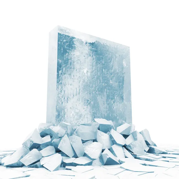 固体氷のブロック — ストック写真
