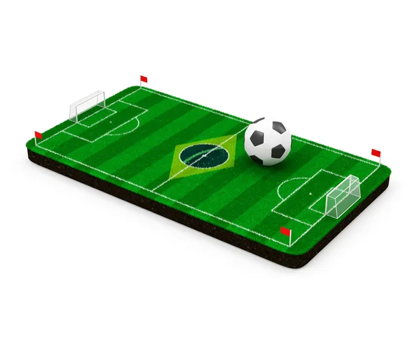 Terrain de soccer miniature — Photo