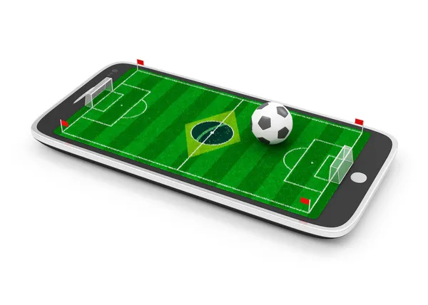Concepto de fútbol móvil . — Foto de Stock