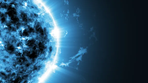 Big Blue Sun Star — Stock Photo, Image