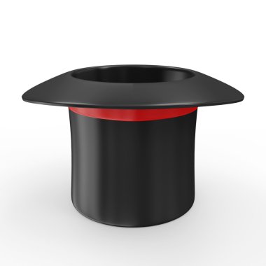 레드 리본으로 마술 모자