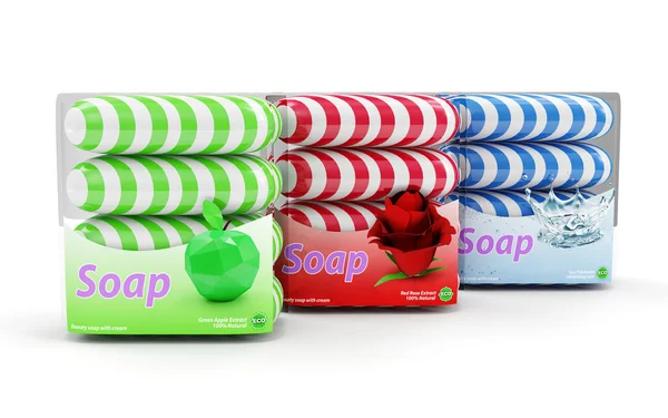 Group of Colorful Soap — Stock Photo, Image